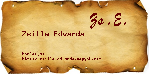 Zsilla Edvarda névjegykártya